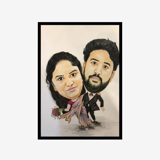 Custom Caricature Art for Couples