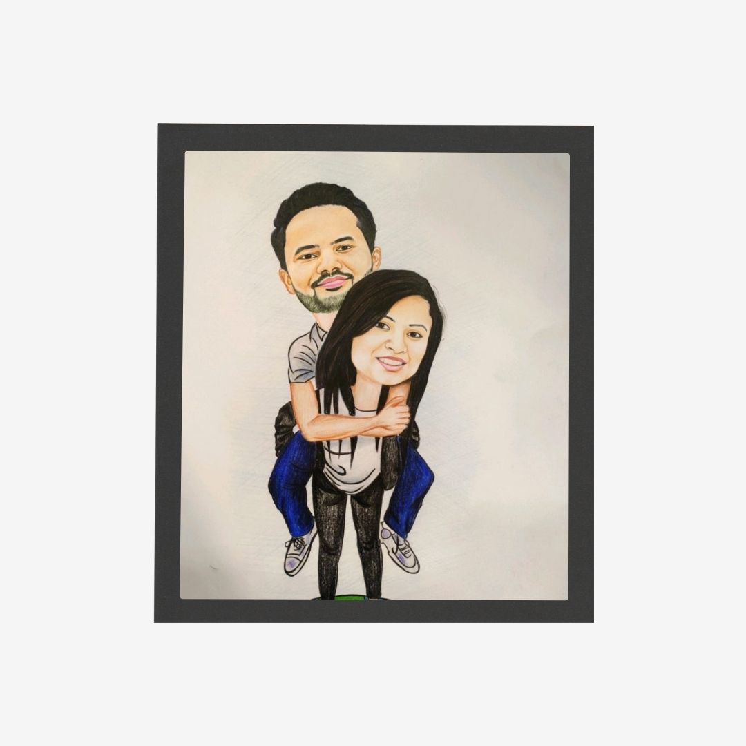 Playful Caricature for Couples