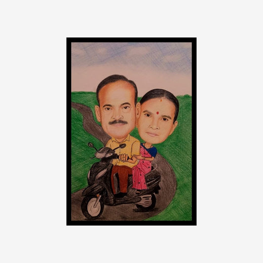 Custom Caricature Art for Couples