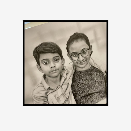 Personalized Charcoal Art