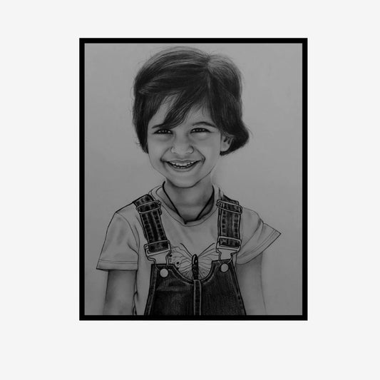 Beautiful Child Portraits in Charcoal