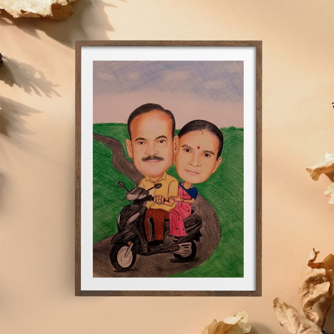 Custom Caricature Art for Couples